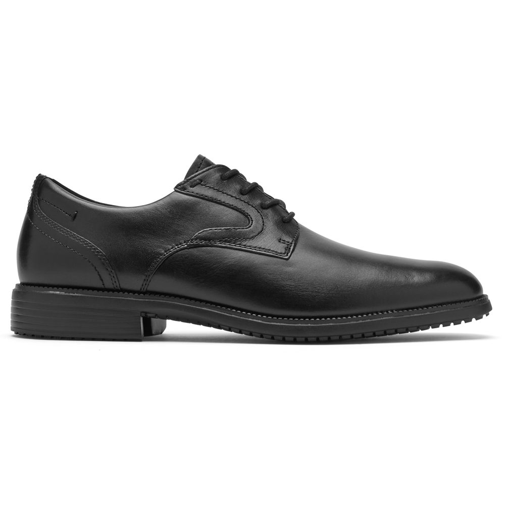 Pantofi Oxford Barbati Rockport Total Motion Dressport Plain Toe Negrii - Romania 3980-OUXQN